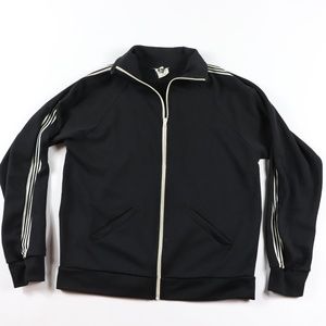 80s New Soccer Supply Mens XL Track Jacket Black